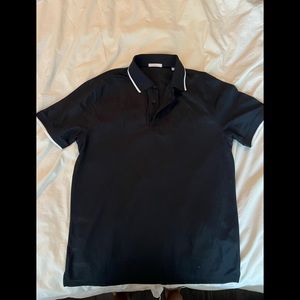 AUR  men’s black polo shirt sleeve shirt